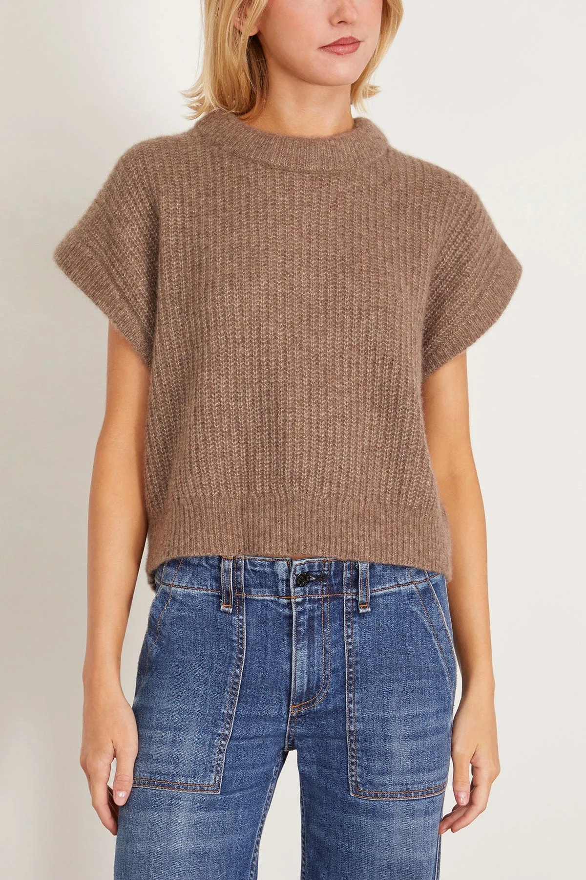 Softest Oliva Vest in Hazelnut