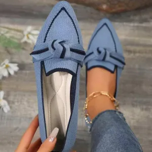 Sophisticated bow loafers for women