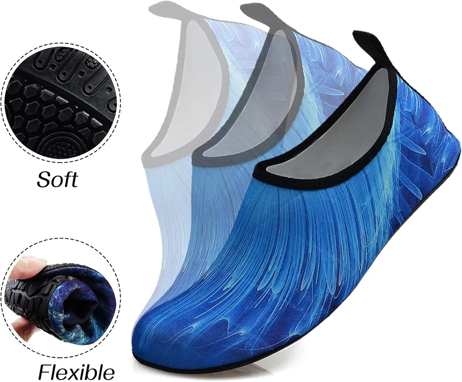 Swim Beach Water Shoes for Men Women Quick Dry Barefoot Aqua Pool Surf Hiking Kayaking Diving Yoga Outdoor Sports Breathable