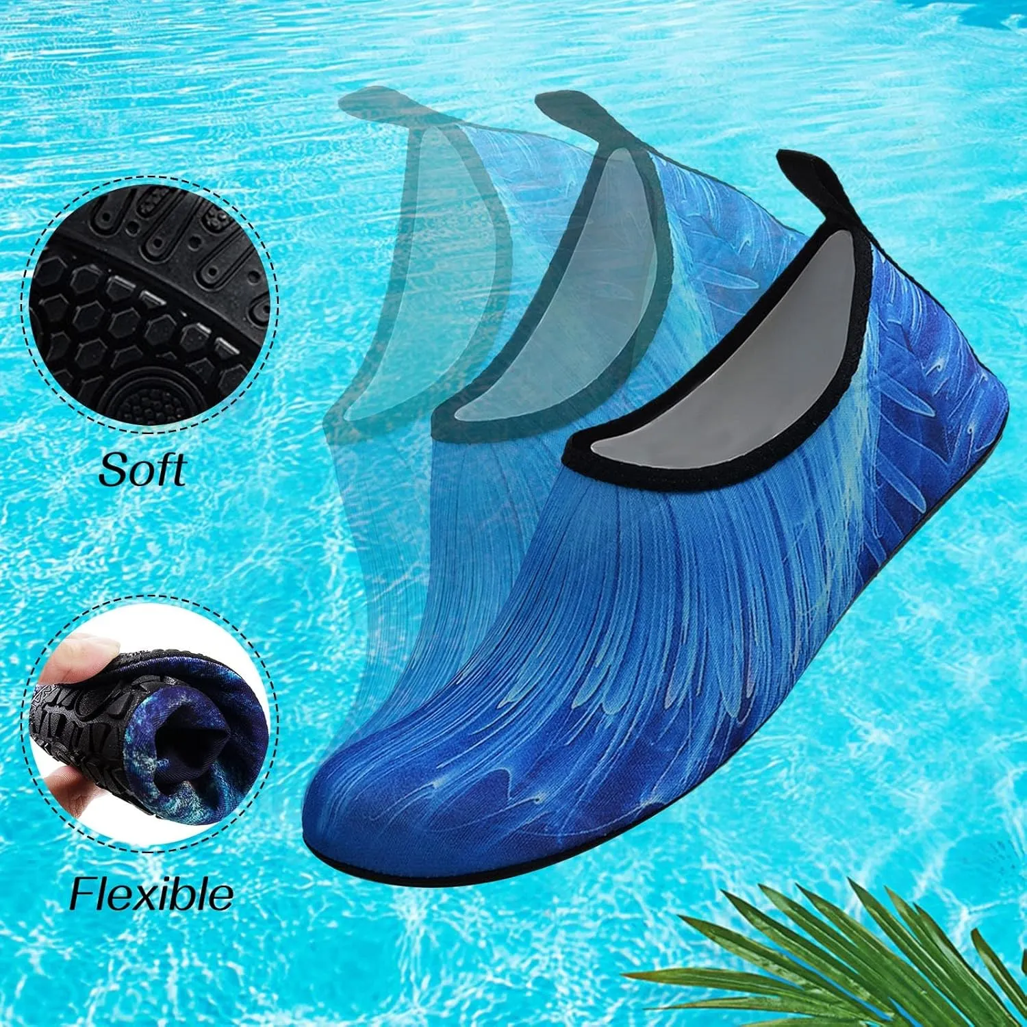 Swim Beach Water Shoes for Men Women Quick Dry Barefoot Aqua Pool Surf Hiking Kayaking Diving Yoga Outdoor Sports Breathable