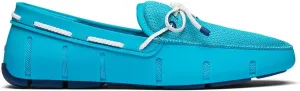 SWIMS Mens Loafers, Braided Lace Shoes for Men, Casual Beach Loafer, Comfortable Summer Shoe, Stylish Lightweight Walking Footwear, Quick Dry Breathable Eco Friendly Footbed (Cerulean,15)