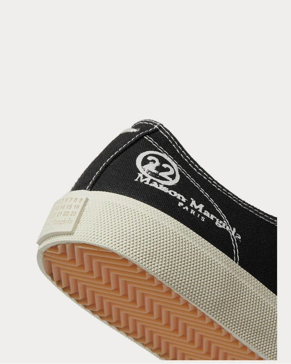 Tabi Split-Toe Canvas  Black low top sneakers