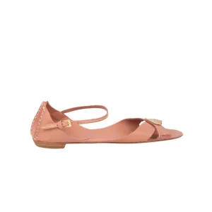 Tajali Leather Sandals - Dusty Rose