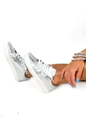 The Good Times Metallic Sneakers by VH in Silver
