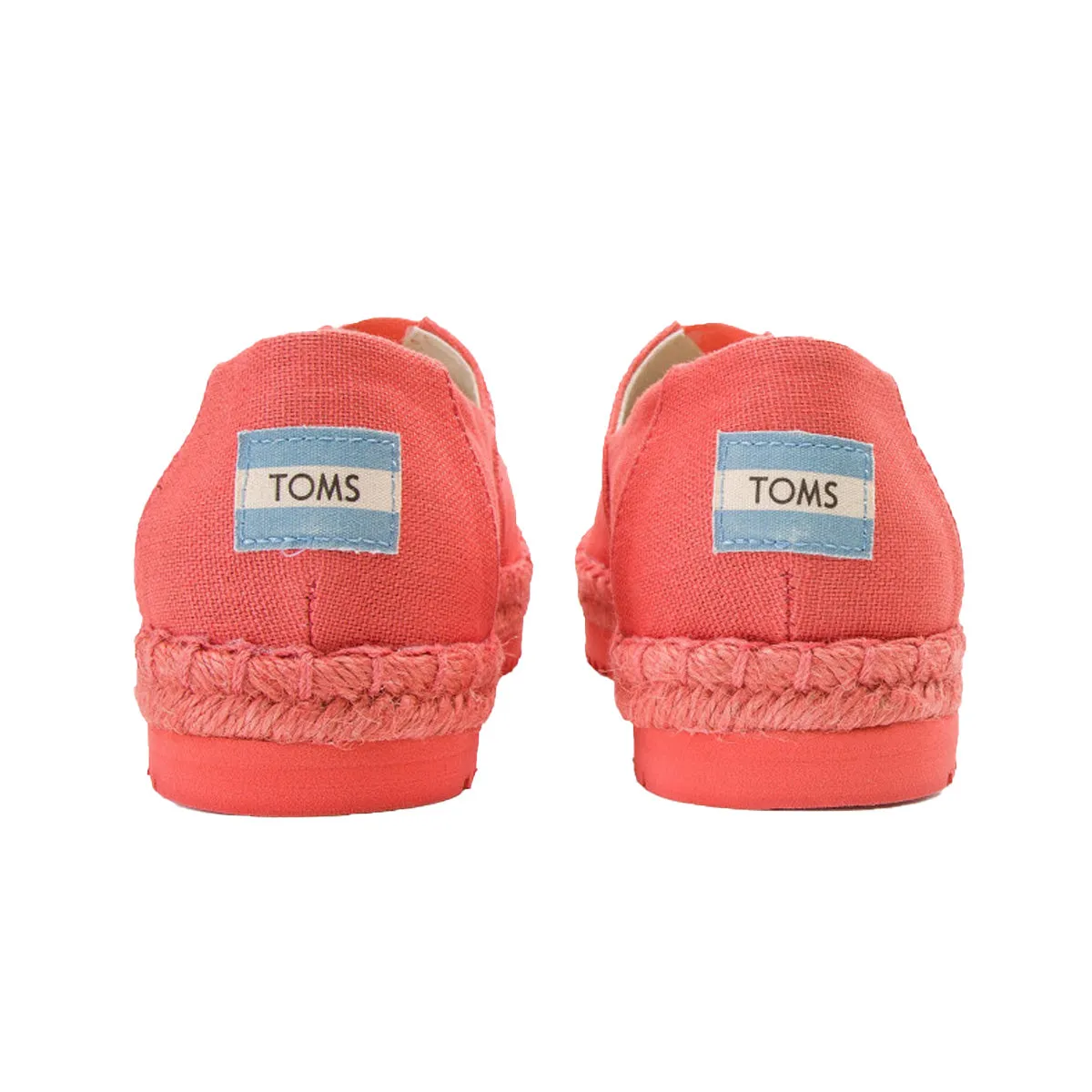 Toms Womens Alpargata Platform Rope Persimmon Heritage Canvas Espadrille Flats 10013499 Persimmon