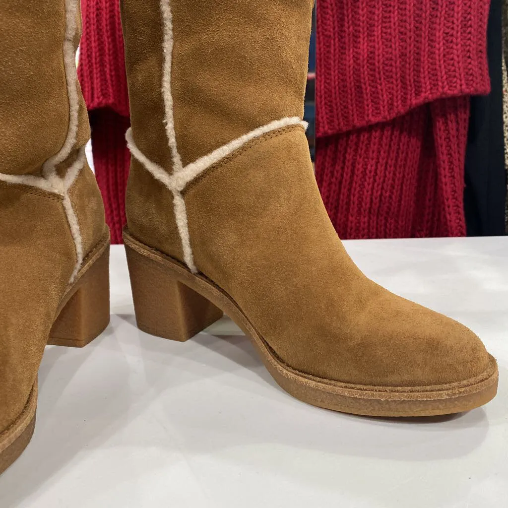 UGG wool lined suede tall boots 6.5