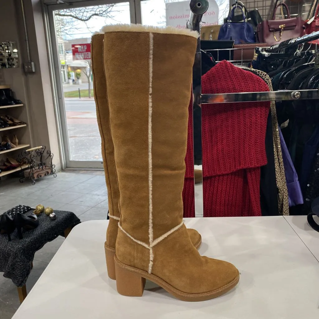 UGG wool lined suede tall boots 6.5