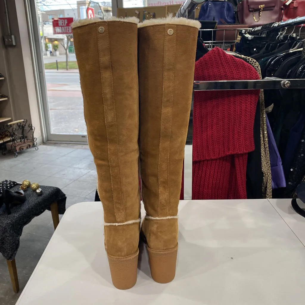 UGG wool lined suede tall boots 6.5