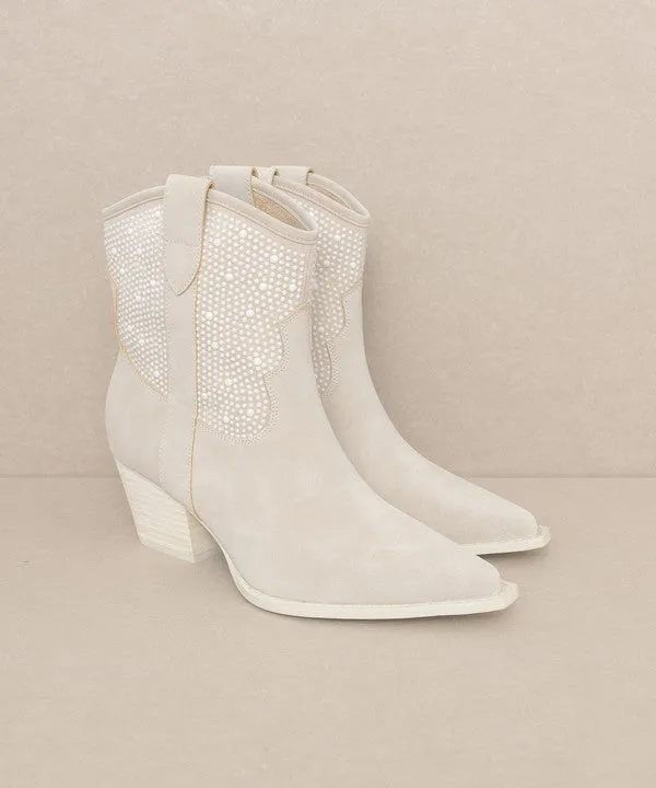 Walk The Runway Pearl Studded Western Boots (2 Colors)