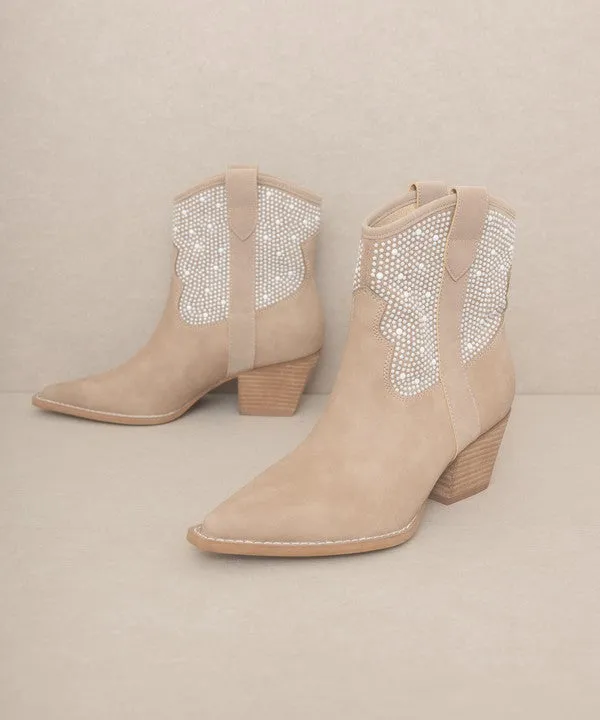 Walk The Runway Pearl Studded Western Boots (2 Colors)