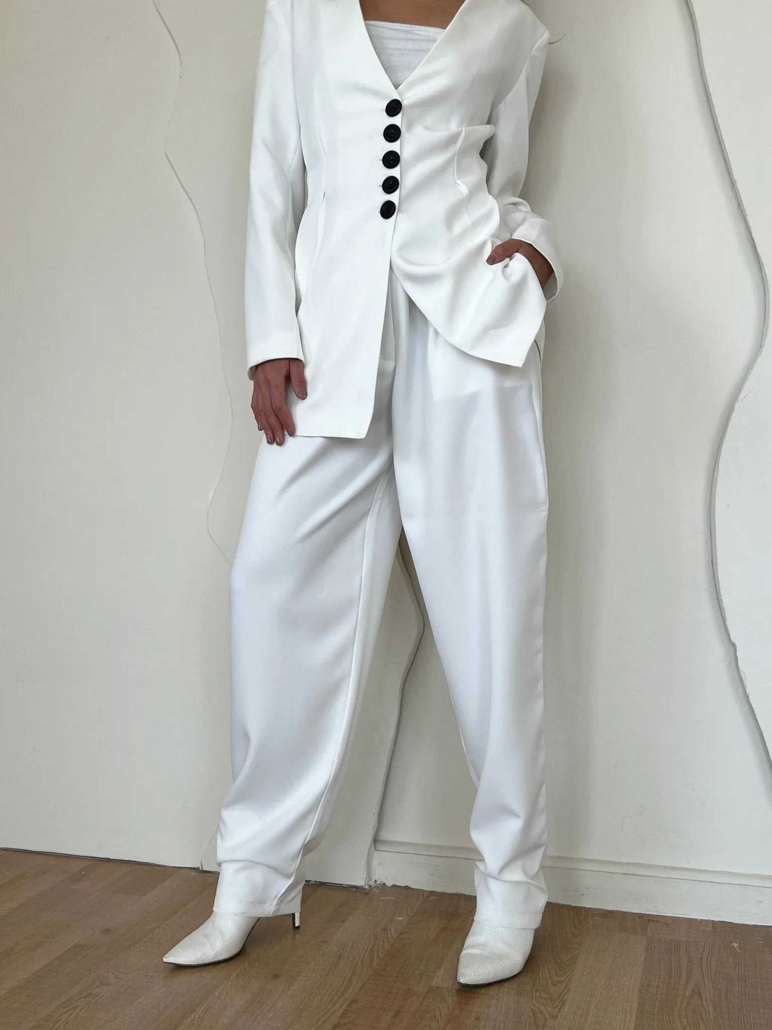 White Balloon Formal Pants