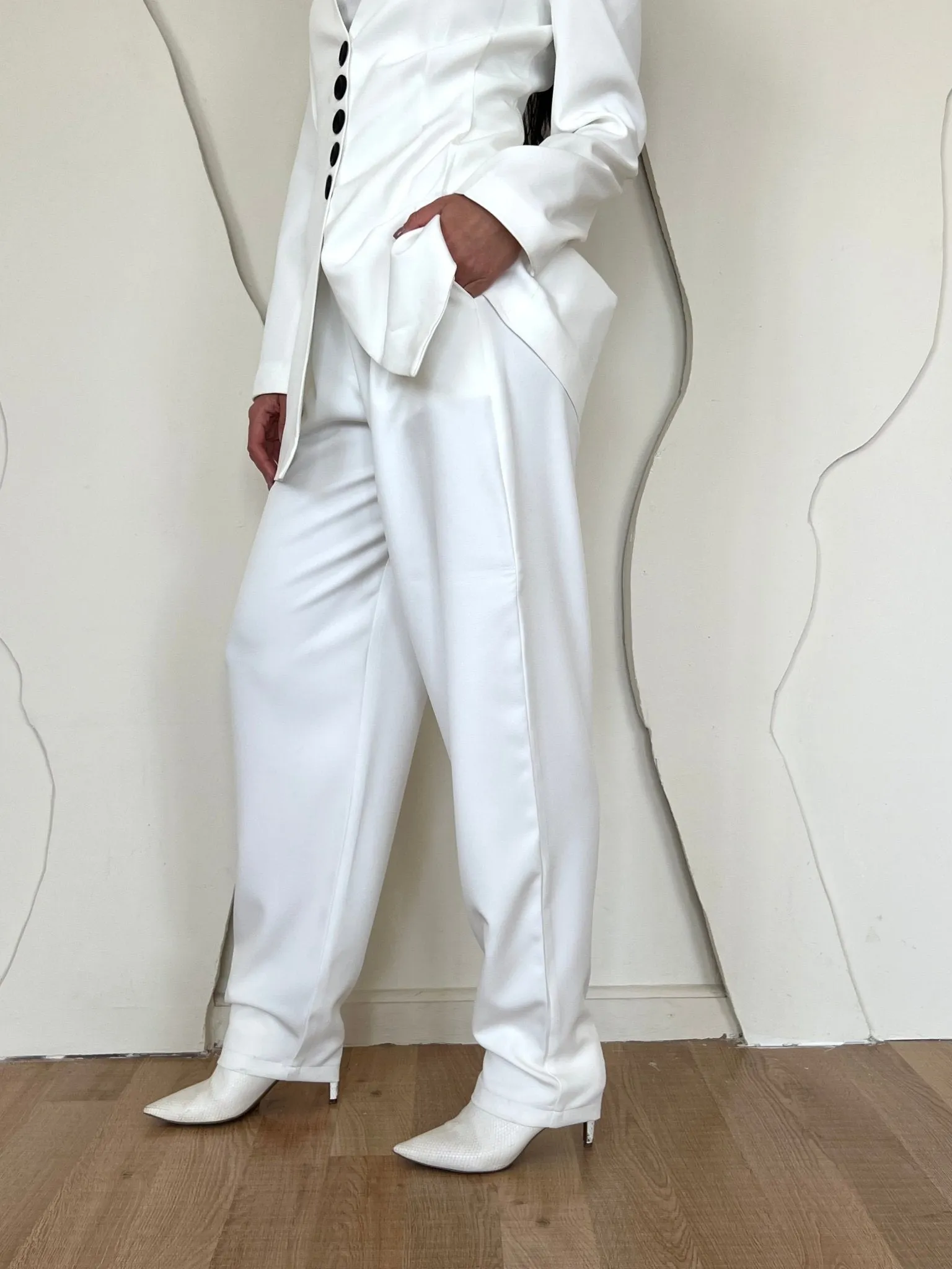 White Balloon Formal Pants