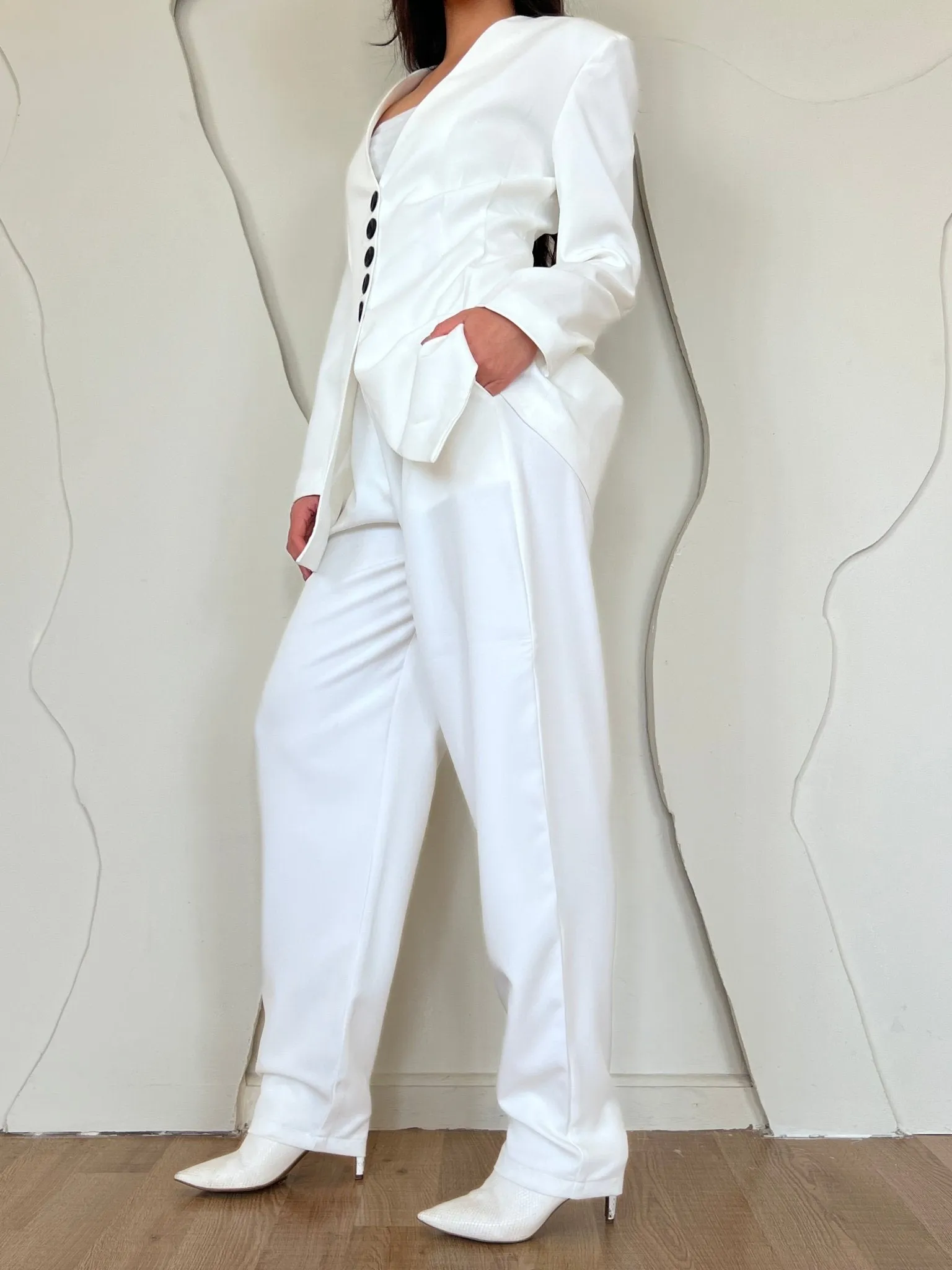 White Balloon Formal Pants