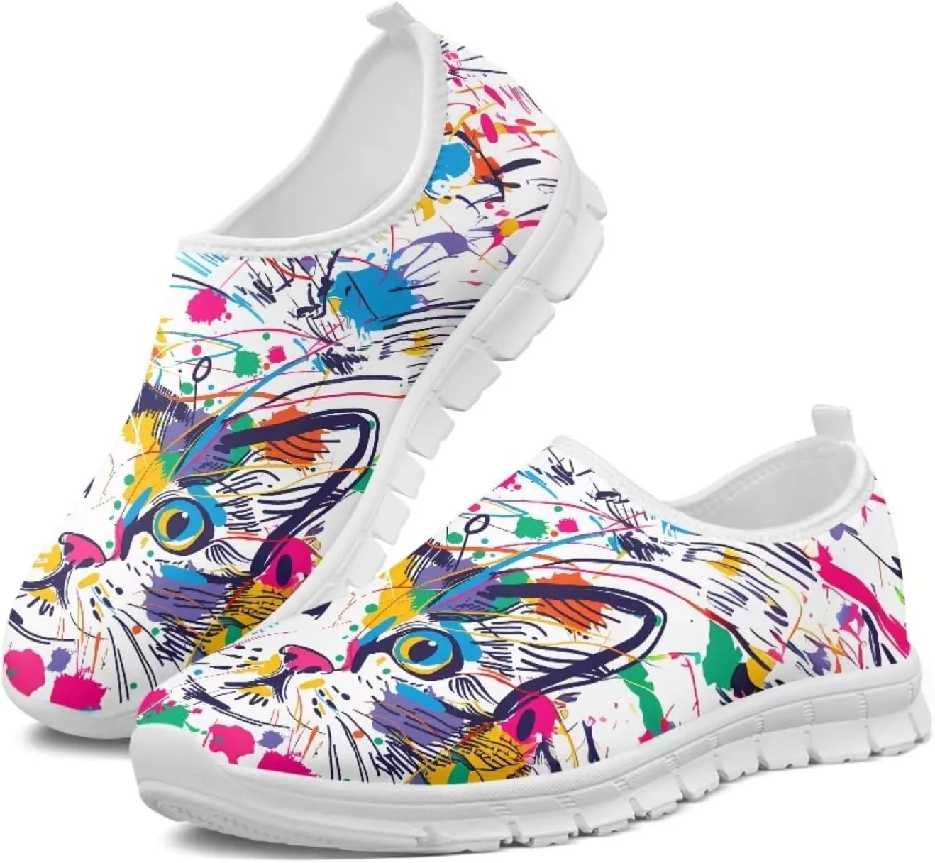 Womens Loafers Stylish Slip On Low Tops Fitness Non Slip Gym Sneakers Comfort Casual Lightweight Walking Shoes for Workout Dressy