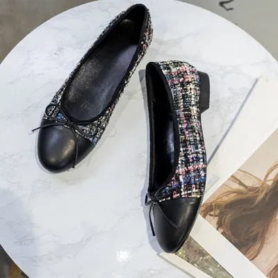 xiangtuibao   New Breathable Flats Luxury Designer Leather Shoes Big size women's shoes 35-42 Elegant Comfortable Lady Work Party Shoes
