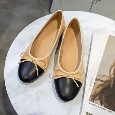 xiangtuibao   New Breathable Flats Luxury Designer Leather Shoes Big size women's shoes 35-42 Elegant Comfortable Lady Work Party Shoes