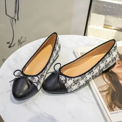 xiangtuibao   New Breathable Flats Luxury Designer Leather Shoes Big size women's shoes 35-42 Elegant Comfortable Lady Work Party Shoes