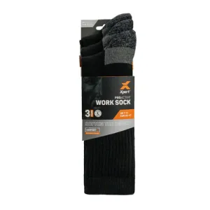 Xpert | Pro Active Work Sock 3 Pack | Black